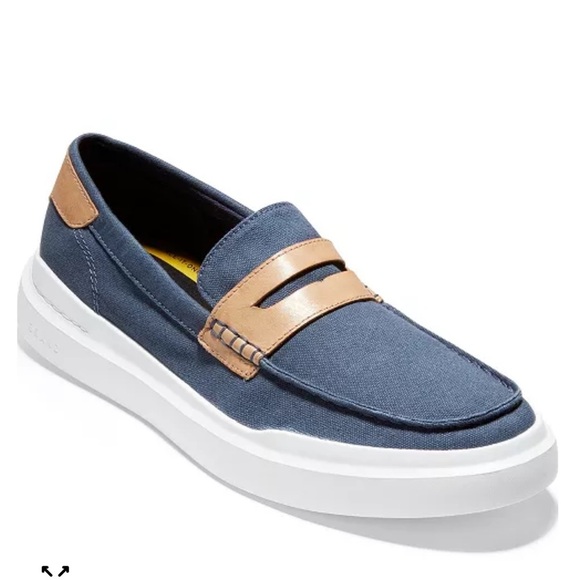 Cole Haan GrandPre Rally Canvas Penny Loafers - Picture 1 of 7